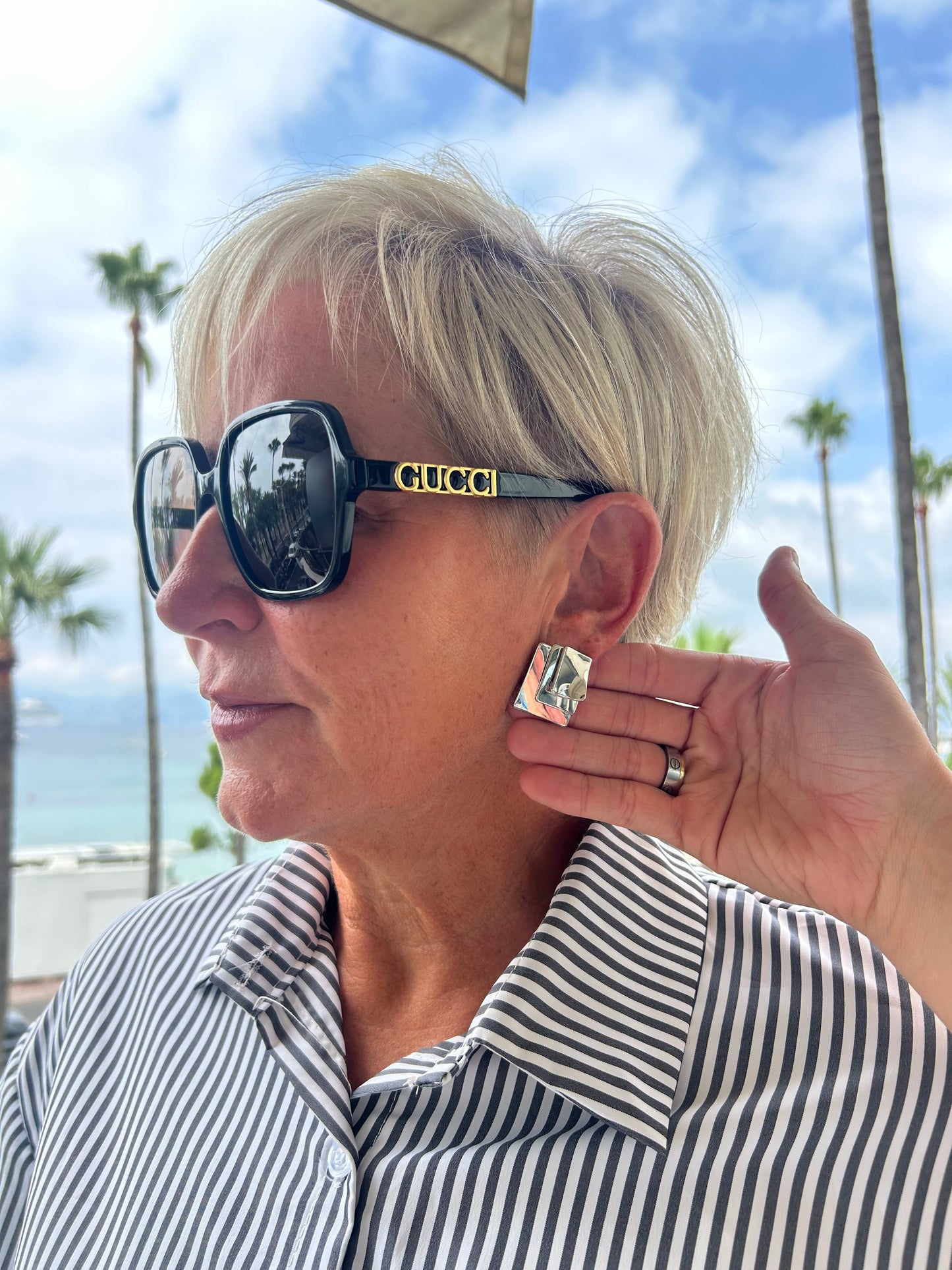 3D Layered Statement Earrings
