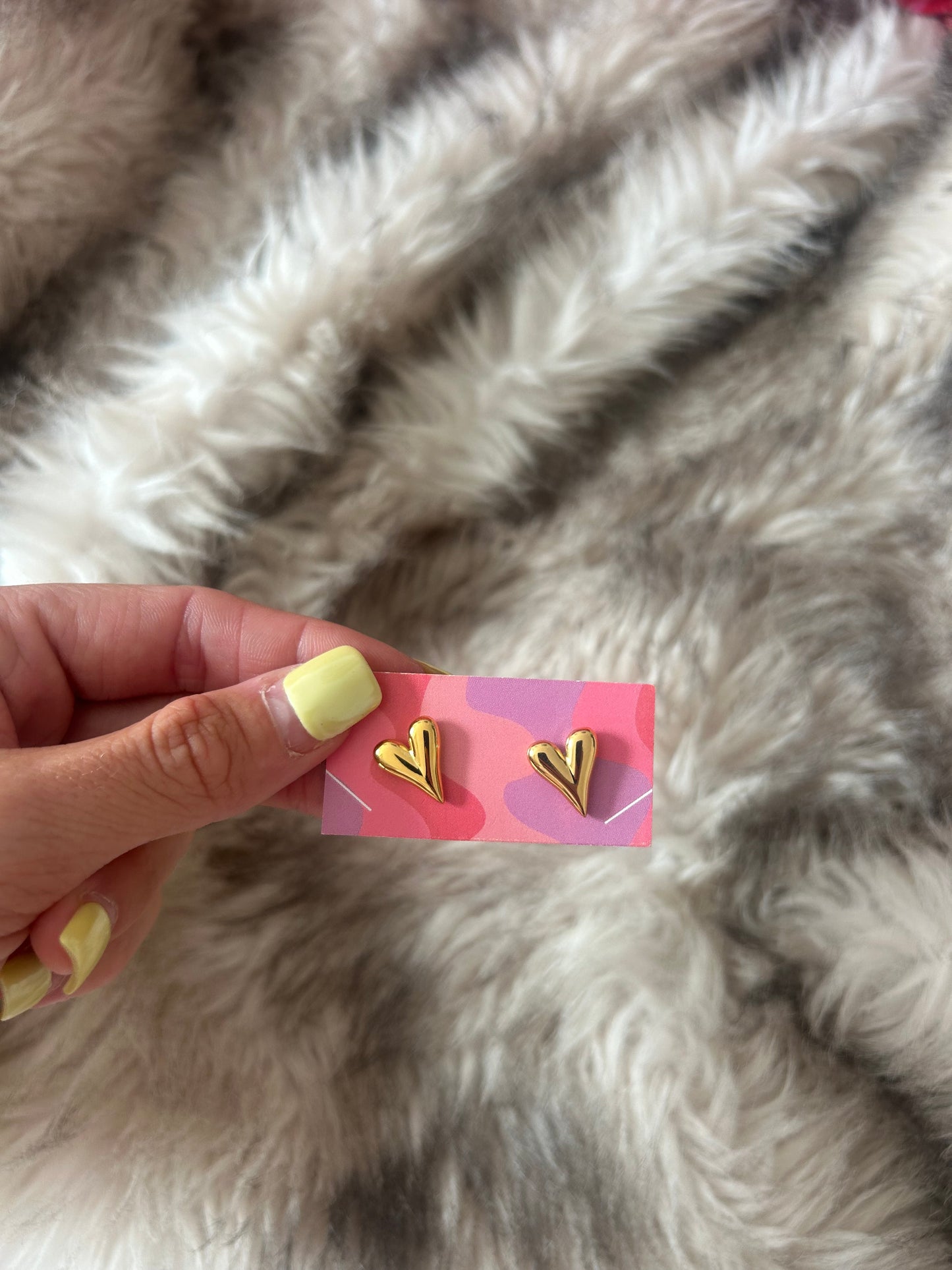 Heart Stud Earrings