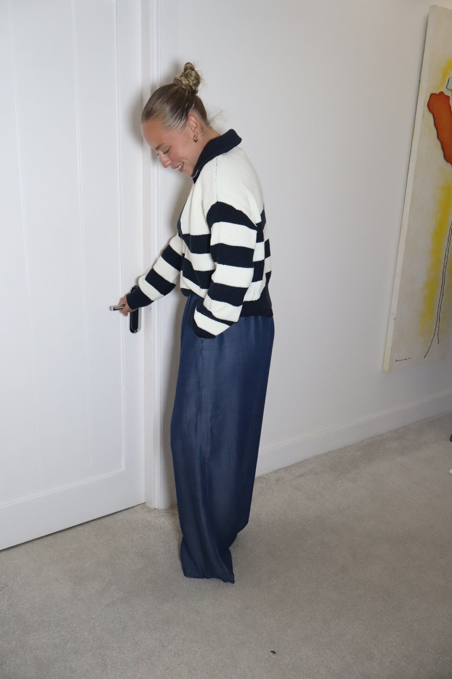 Denim Drawstring Trousers