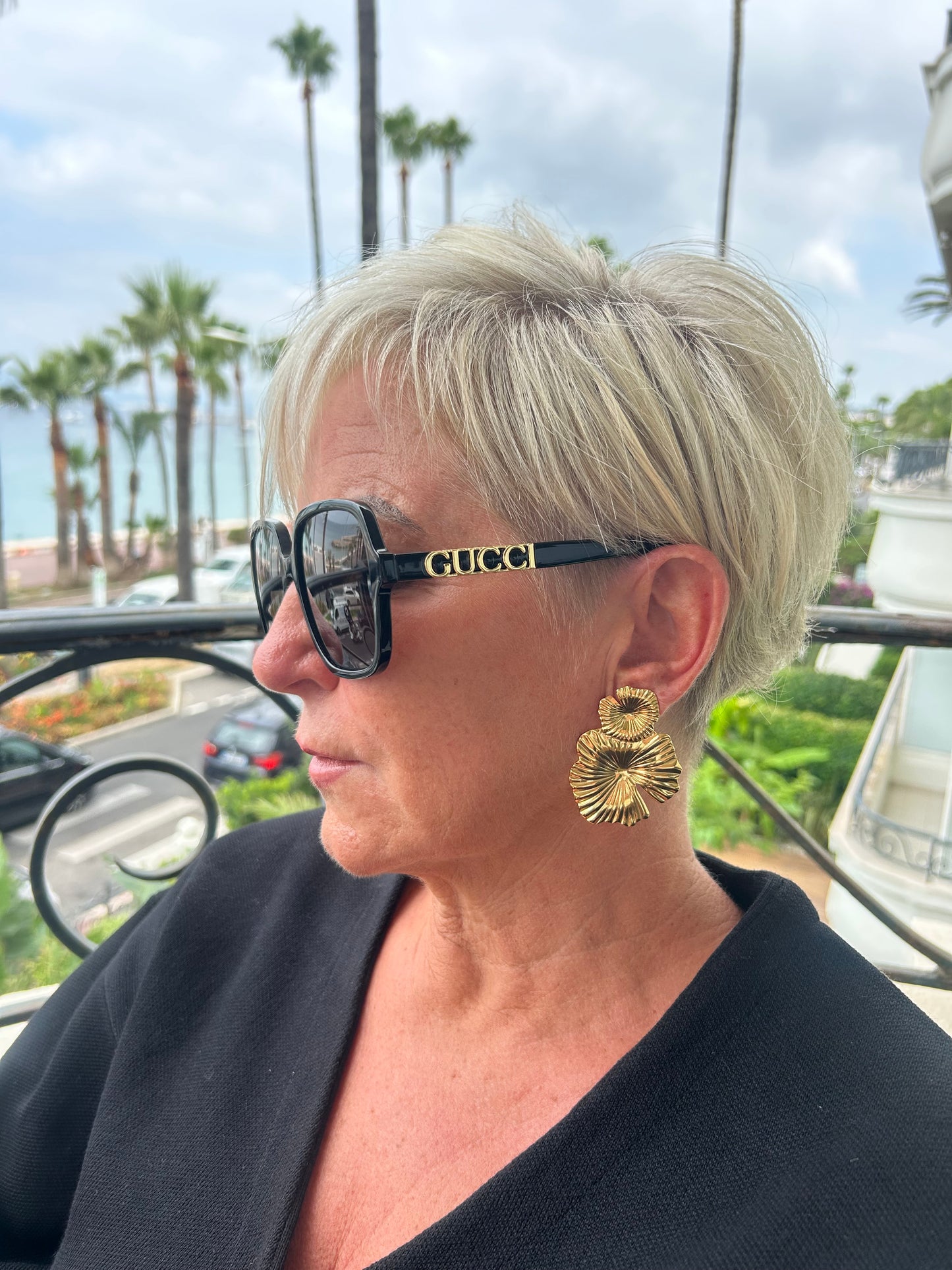 Statement Leaf Detail Earrings