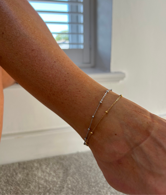 Beaded anklet