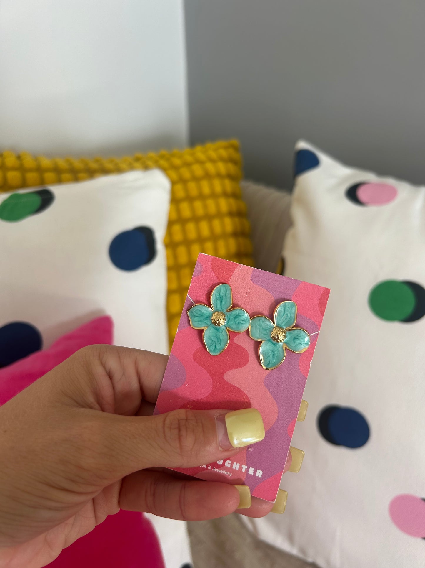 Pastel Flower Earrings