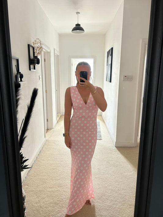 Maxi Polka Dot Dress