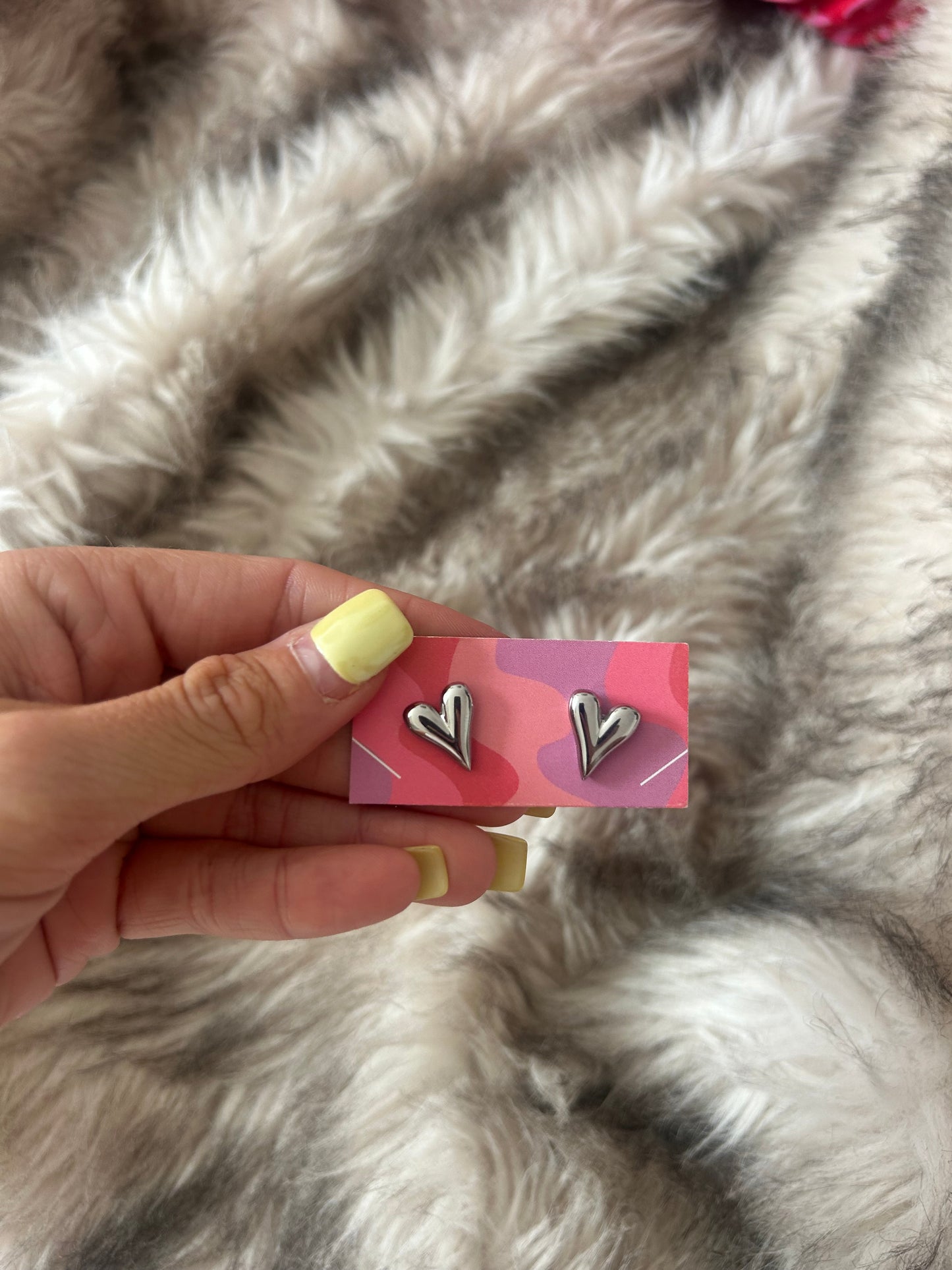 Heart Stud Earrings