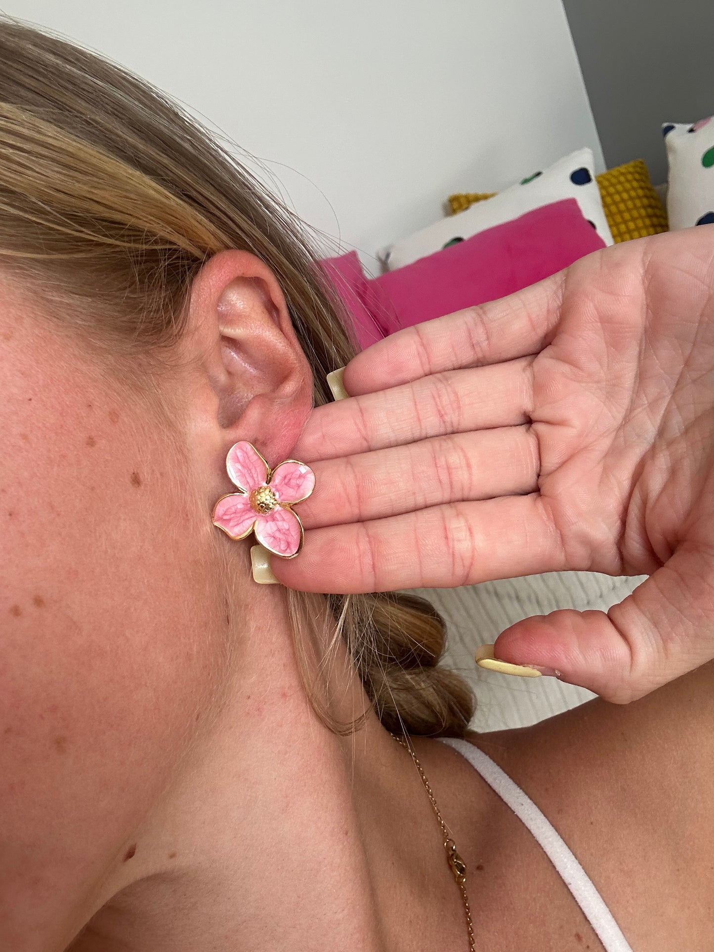 Pastel Flower Earrings