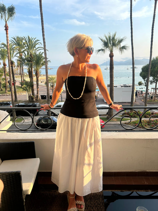 PREORDER ONLY Contract Strapless Maxi Dress