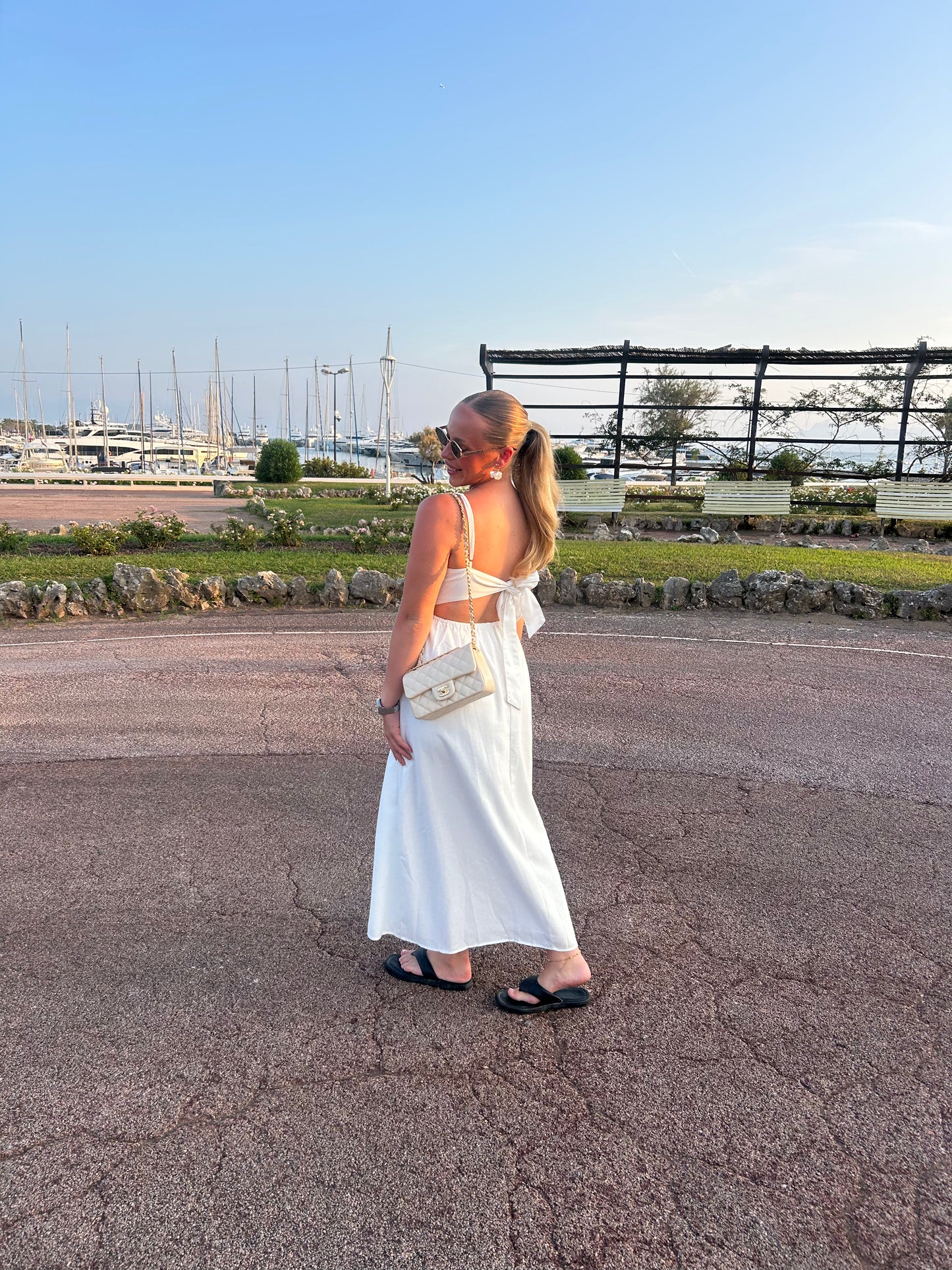 Midi Dress with gathered bustier